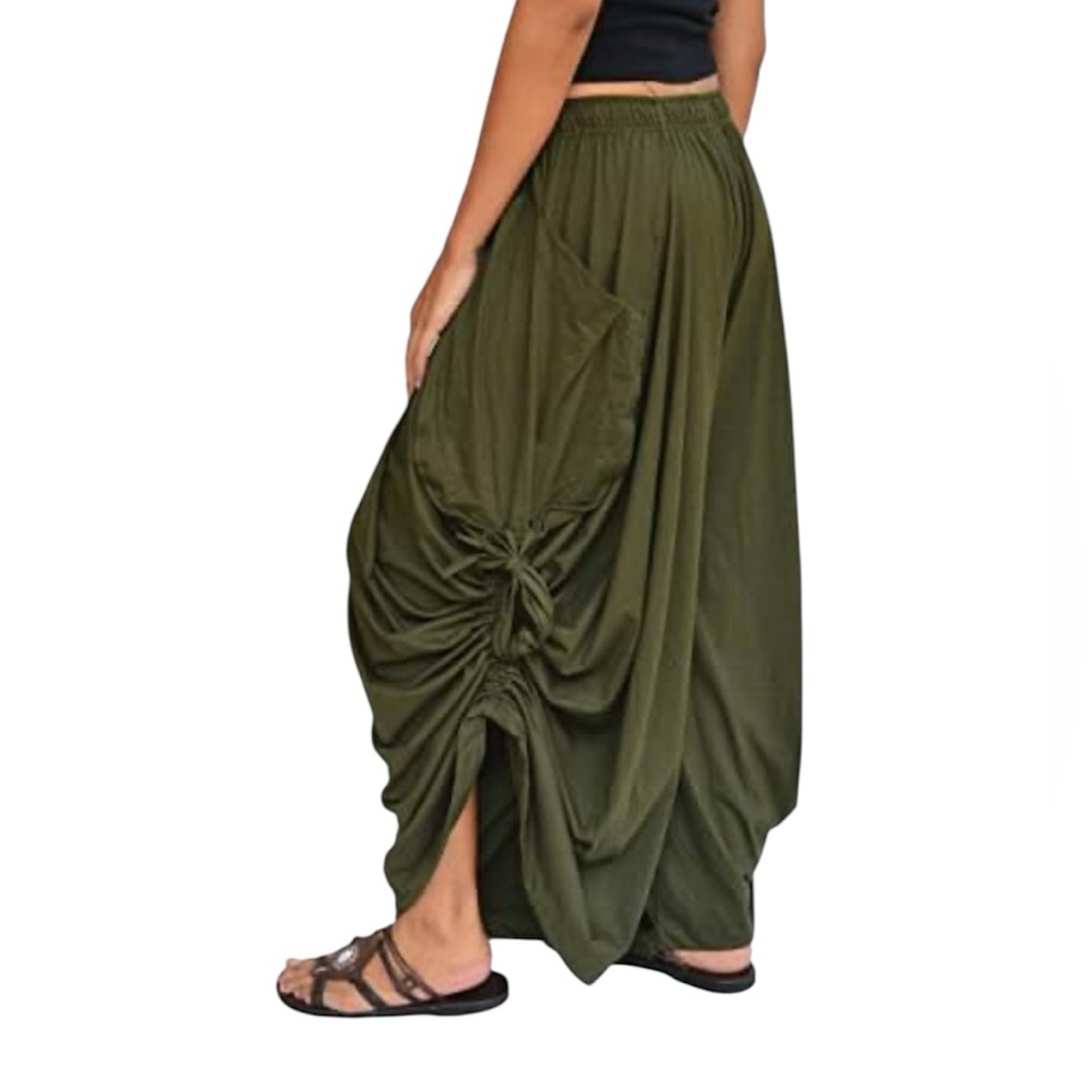 Harem Pants Palazzo Dhoti Pants Lounge Trousers
Size: Medium - Picture 2 of 11